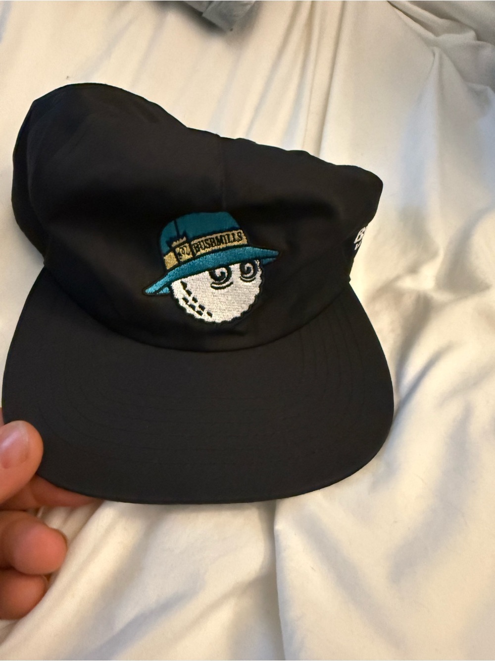 Malbon golf Cap with Teal & Gold Embroidered Logo